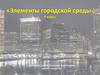 Элементы городской среды  (9 класс)