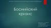 Боснийский кризис