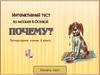 Интерактивный тест по рассказу В. Осеевой "Почему?". Литературное чтение. 2 класс