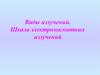 Виды излучений. Шкала электромагнитных излучений