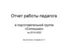 Отчет работы педагога в подготовительной группе «Солнышко» за 2019-2020