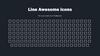 Line Awesome icons. This is just sample icon of Line Awesome