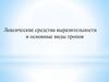 Лексические средства выразительности и основные виды тропов