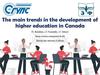The main trends in the development of higher education in Canada