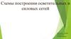 Схемы построения осветительных и силовых сетей