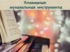 Клавишные музыкальные инструменты