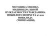 Методика оценки индивидуальной нуждаемости гражданина пожилого возраста и инвалида