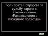 Боль поэта Некрасова за судьбу народа в стихотворении «Размышления у парадного подъезда»