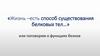 Жизнь – есть способ существования белковых тел…