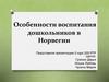 Особенности воспитания дошкольников в Норвегии