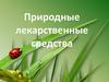 Природные лекарственные средства