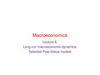 Macroeconomics. Lecture 8. Long-run macroeconomic dynamics: Selected Post-Solow models