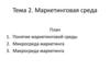 Маркетинговая среда