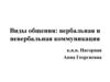 Виды общения: вербальная и невербальная коммуникация
