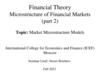 Financial Theory Microstructure of Financial Markets