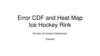 Error CDF and Heat Map. Ice Hockey Rink