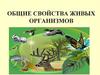 Общие свойства живых организмов