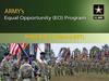 Army's. Equal Opportunity (EO) Program. Initial Entry Training (IET)