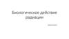 Биологическое действие радиации. Что такое радиация?