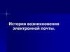 История возникновения электронной почты