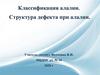 Классификация аллалии. Структура дефекта при аллалии