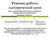 Режимы работы электрической цепи