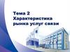 Характеристика рынка услуг связи