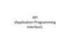 Как работает API. Application Programming Interface (интерфейс программирования приложений)