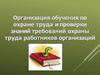 Организация обучения по охране труда и проверки знаний требований охраны труда работников организаций