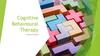Cognitive behavioural therapy