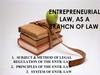 Entrepreneurial LAW, AS A