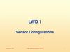 Sensor Configurations. LWD 1