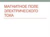 Магнитное поле электрического тока