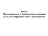 Международные и национальные правовые акты, регулирующие защиту прав ребенка