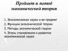 Предмет и метод экономической теории. Лекция 1