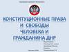 Конституционные права и свободы человека и гражданина ДНР