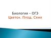 Биология – ОГЭ. Цветок. Плод. Семя