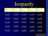 Jeopardy. Final Jeopardy