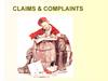 Claims & complaints