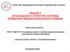 Организация и структура системы первичной медико-санитарной помощи
