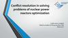 Conflict resolution in solving problems of nuclear power reactors optimization