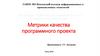 Метрики качества программного проекта