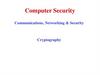 Computer Security. Cryptography