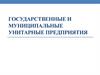 Государственные и муниципальные унитарные предприятия