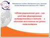Интегрированный урок - как средство формирования метапредметного подхода в обучении школьников на уроках математики