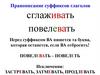 Правописание суффиксов глаголов