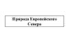 Природа Европейского Севера