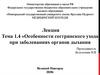 Особенности сестринского ухода при заболеваниях органов дыхания. Тема 1.4