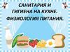 Санитария и гигиена на кухне. Физиология питания