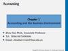 Accounting and the Business Environment